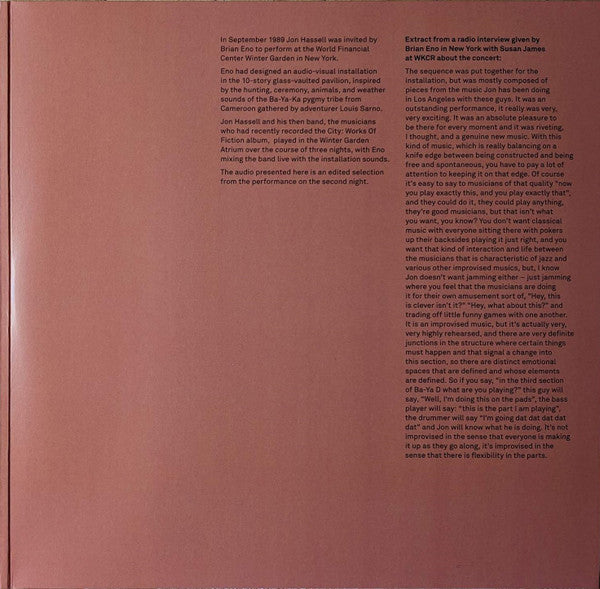 Jon Hassell - The Living City | Mint (M) Mint (M)-