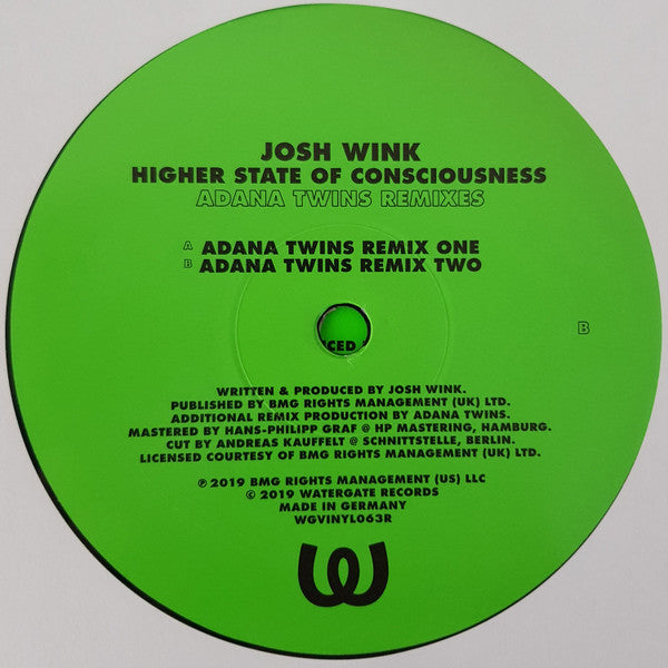 Higher State Of Conciousness (Adana Twins Remixes) | Mint (M) Mint (M)--