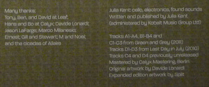 Julia Kent - Green And Grey (Expanded) | Mint (M) Mint (M)-