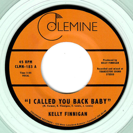 Kelly Finnigan (7" VINYL) - I Called You Back Baby | Mint (M) Generic-