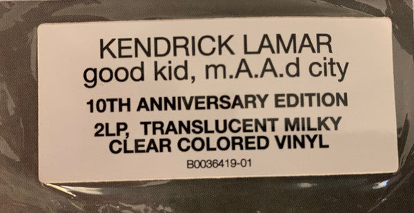 Kendrick Lamar - good kid, m.A.A.d City: 10th Anniversary (MILKY CLEAR VINYL) | Mint (M) Mint (M)-