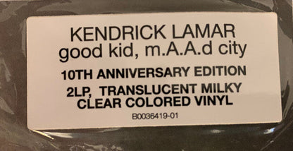 Kendrick Lamar - good kid, m.A.A.d City: 10th Anniversary (MILKY CLEAR VINYL) | Mint (M) Mint (M)-