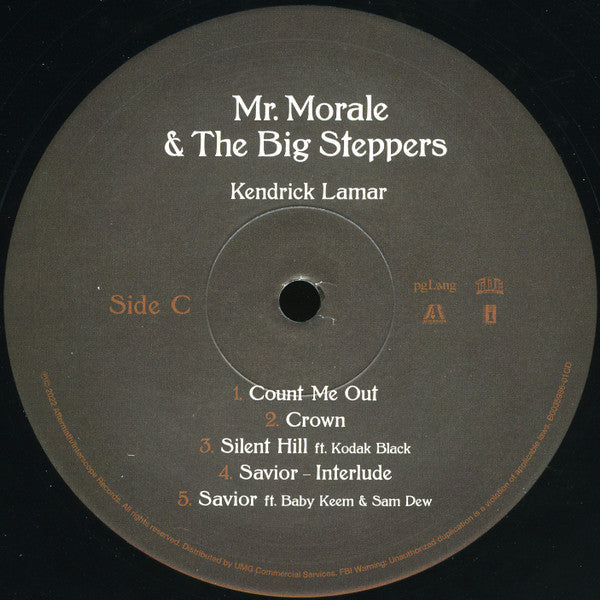 Kendrick Lamar Mr. Morale & The Big Steppers pgLang, Top Dawg Entertainment, Aftermath Entertainment, Interscope Records 2xLP, Album, 180 Mint (M) Mint (M)-