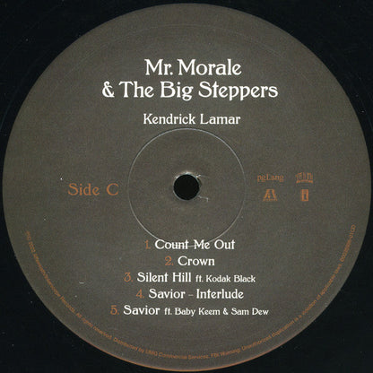 Kendrick Lamar Mr. Morale & The Big Steppers pgLang, Top Dawg Entertainment, Aftermath Entertainment, Interscope Records 2xLP, Album, 180 Mint (M) Mint (M)-
