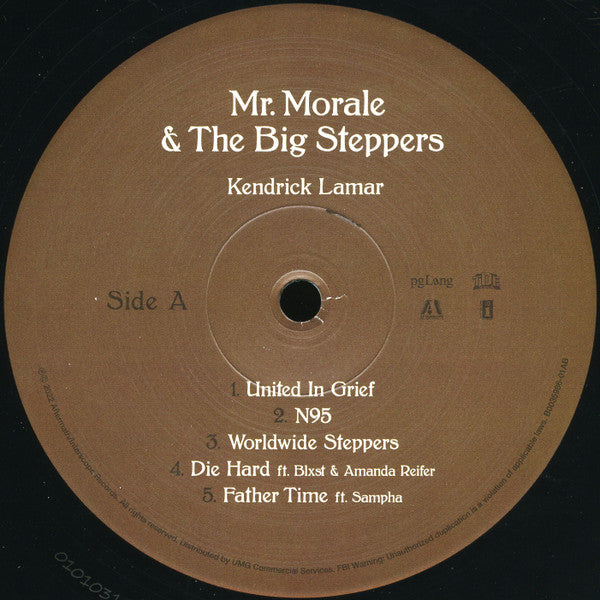 Kendrick Lamar Mr. Morale & The Big Steppers pgLang, Top Dawg Entertainment, Aftermath Entertainment, Interscope Records 2xLP, Album, 180 Mint (M) Mint (M)-
