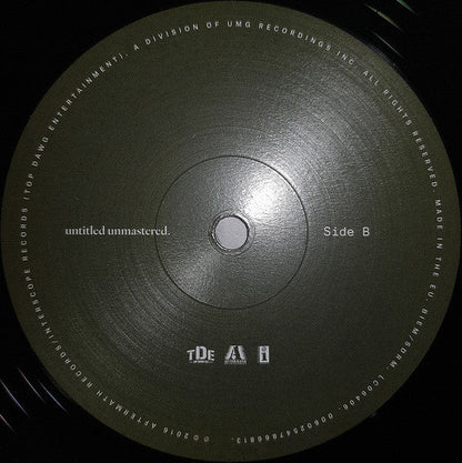 Kendrick Lamar Untitled Unmastered. Top Dawg Entertainment, Aftermath Entertainment, Interscope Records LP, Album Mint (M) Mint (M)-