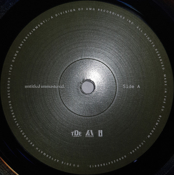 Kendrick Lamar Untitled Unmastered. Top Dawg Entertainment, Aftermath Entertainment, Interscope Records LP, Album Mint (M) Mint (M)-