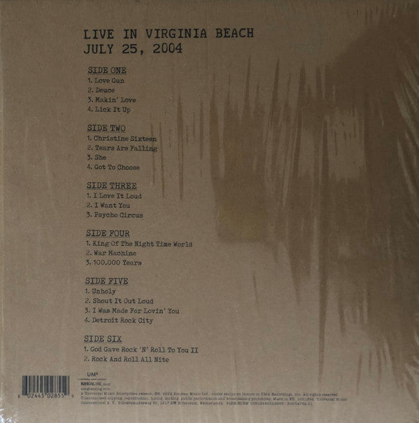 Kiss - Off The Soundboard Live In Virginia Beach July 25, 2004 | Mint (M) Mint (M)-