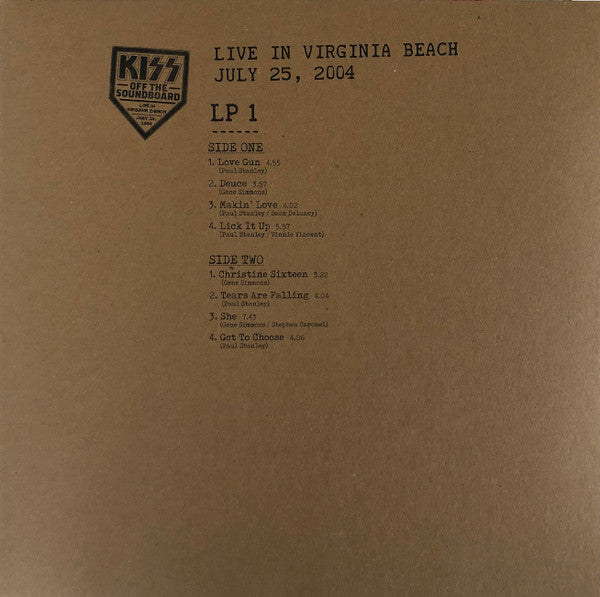 Kiss - Off The Soundboard Live In Virginia Beach July 25, 2004 | Mint (M) Mint (M)-