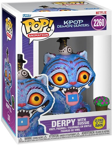 KPop Demon Hunters - Funko POP! Anime: KPop Demon Hunters - Derpy with Sussie (Glow-in-the-Dark) (KPDH) (Vinyl Figure, Collectible) |-