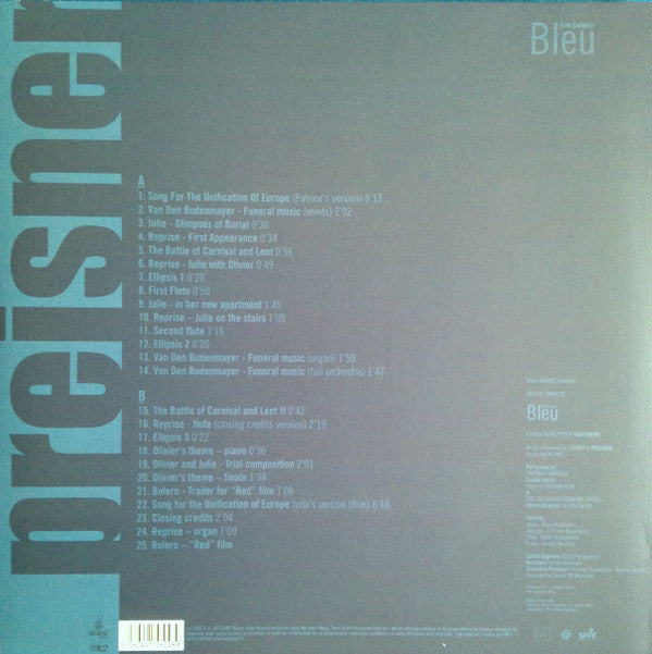 Trois Couleurs Bleu (Bande Originale Du Film) | Mint (M) Mint (M)-