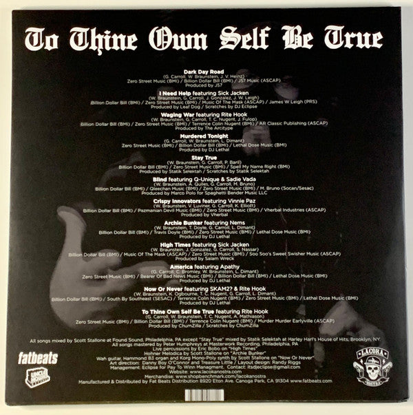 La Coka Nostra - To Thine Own Self Be True | Mint (M) Mint (M)-