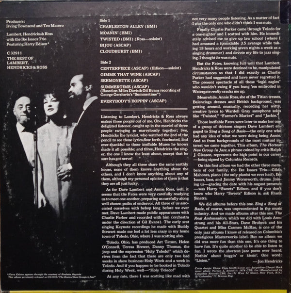 Lambert, Hendricks & Ross - The Best Of Lambert, Hendricks & Ross | Near Mint (NM) Very Good Plus (VG+)-