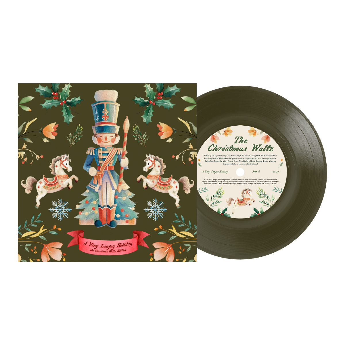 Laufey - Very Laufey Holiday: The Christmas Waltz Edition (Colored Vinyl, Green) (7" Single) | Mint (M) Mint (M)-
