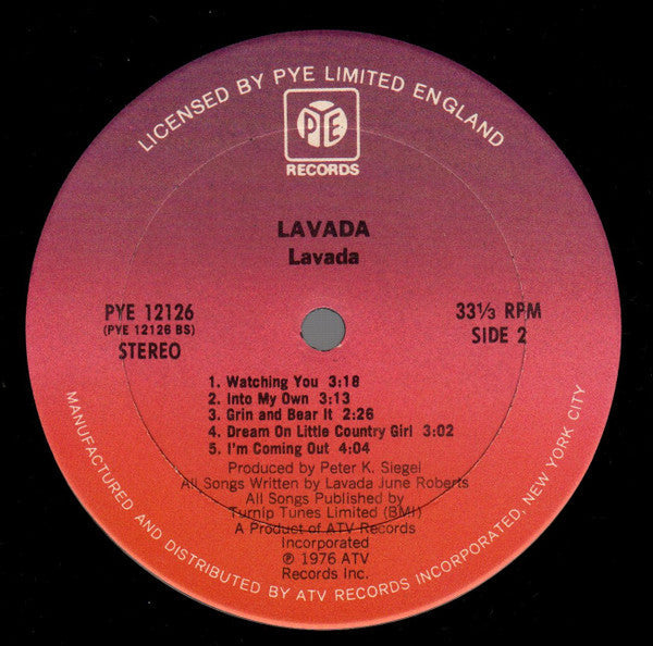 Lavada - Lavada | Near Mint (NM) Very Good Plus (VG+)-