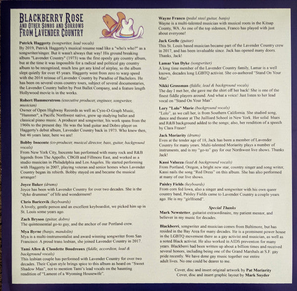 Blackberry Rose And Other Songs & Sorrows From Lavender Country | Mint (M) Mint (M)-