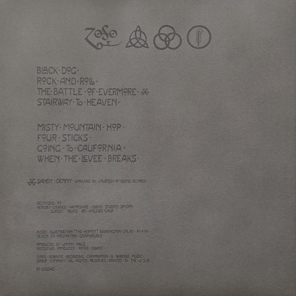 Led Zeppelin - Untitled (Vinyl) | Mint (M) Mint (M)-