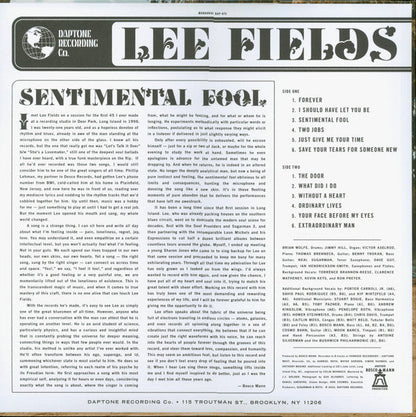 Lee Fields - Sentimental Fool | Mint (M) Mint (M)-