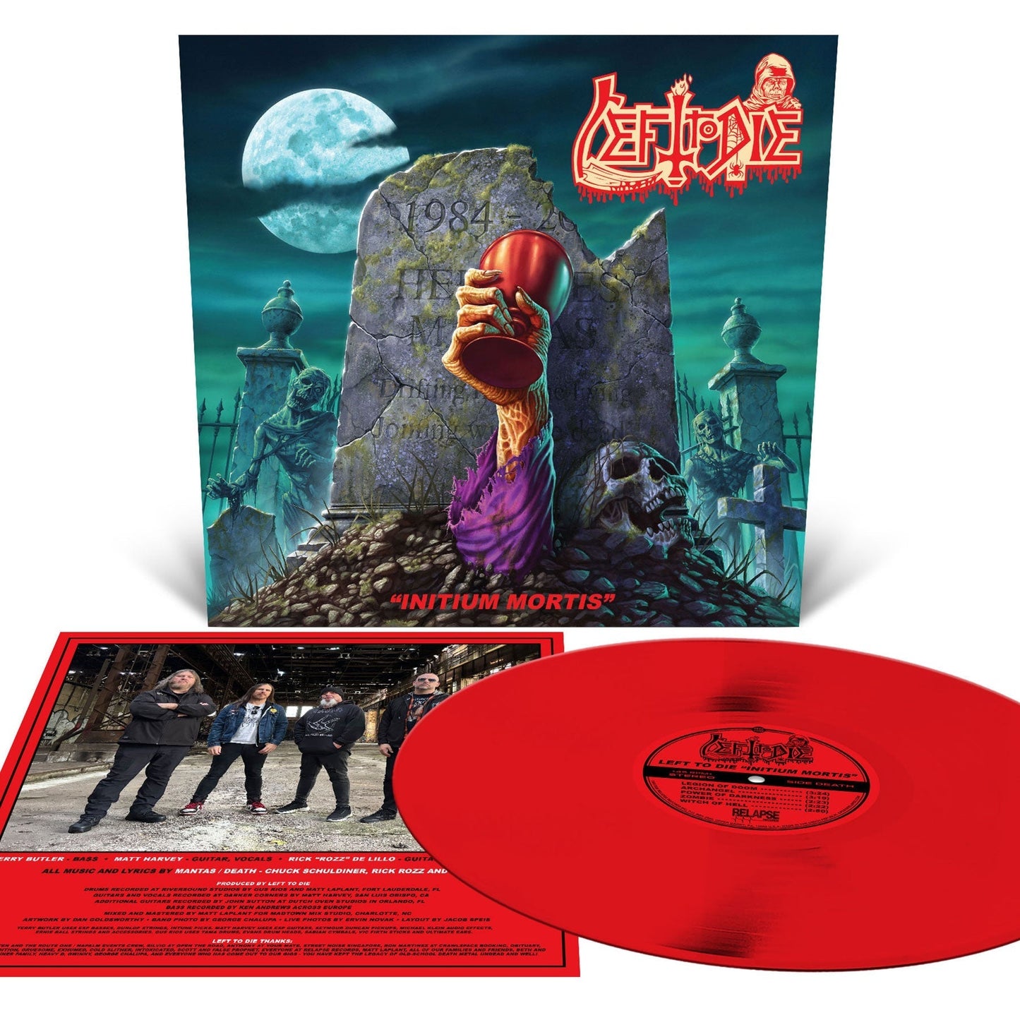 Left To Die - Initium Mortis (Red Vinyl LP Relapse 2026) | NEW-