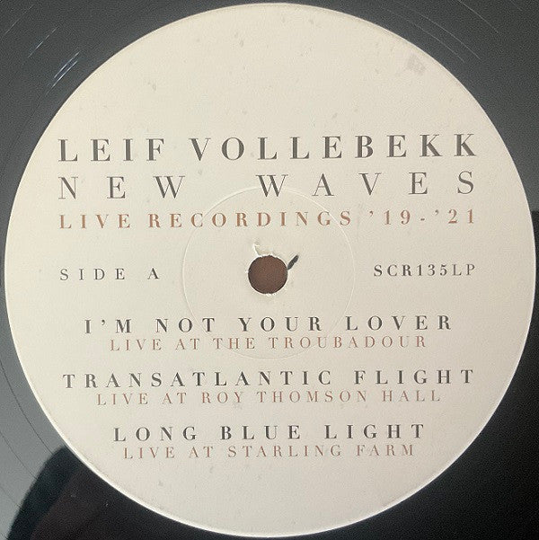 Leif Vollebekk - New Waves (Live Recordings ’19-’21) | Mint (M) Mint (M)-