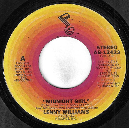 Lenny Williams - Midnight Girl | Very Good Plus (VG+) Generic-