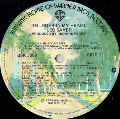 Leo Sayer - Thunder In My Heart | Near Mint (NM) Very Good Plus (VG+)-