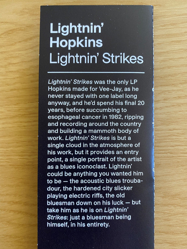 Lightnin' Hopkins - Lightnin' Strikes | Mint (M) Mint (M)-