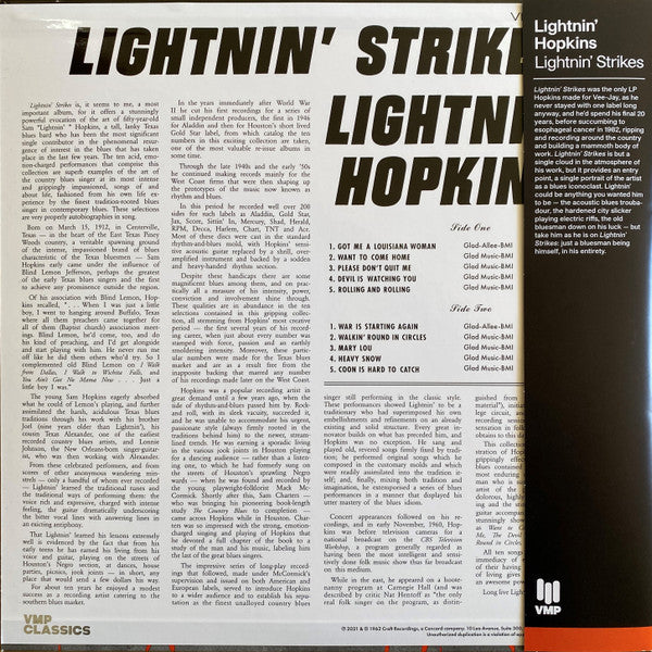 Lightnin' Hopkins - Lightnin' Strikes | Mint (M) Mint (M)-