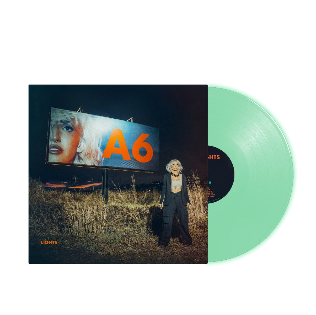 Lights - A6 (Ltd Indie Exclusive Glow-In-The-Dark VINYL) | Mint (M) Mint (M)-
