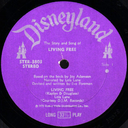 Lois Lane (3) - The Story And Songs Of Living Free Born Free | Near Mint (NM) Very Good (VG)-