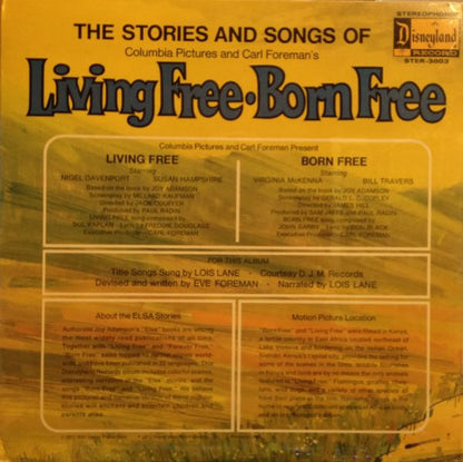 Lois Lane (3) - The Story And Songs Of Living Free Born Free | Near Mint (NM) Very Good (VG)-