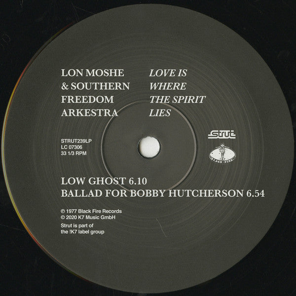 Lon Moshe & Southern Freedom Arkestra - Love Is Where The Spirit Lies | Mint (M) Mint (M)-