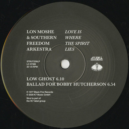 Lon Moshe & Southern Freedom Arkestra - Love Is Where The Spirit Lies | Mint (M) Mint (M)-
