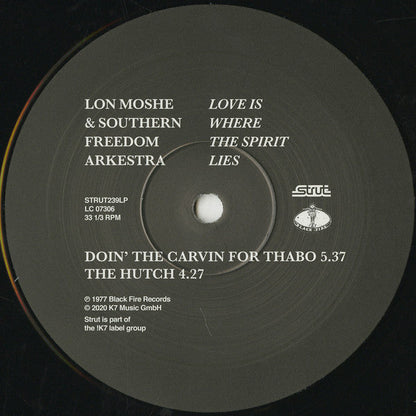 Lon Moshe & Southern Freedom Arkestra - Love Is Where The Spirit Lies | Mint (M) Mint (M)-