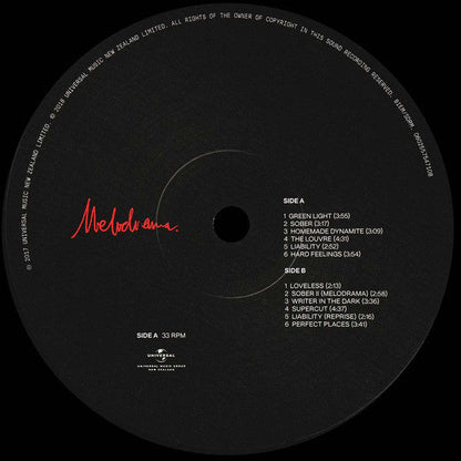 Lorde Melodrama Universal Music Group New Zealand, Universal Music Group New Zealand LP, Album Mint (M) Mint (M)-