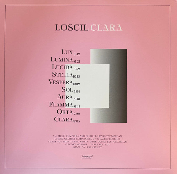 Loscil - Clara (VINYL 2xLP) | Mint (M) Mint (M)-