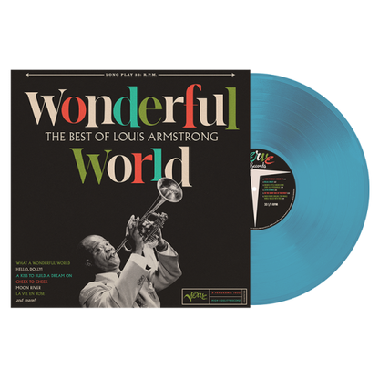 Louis Armstrong - Wonderful World: The Best Of Louis Armstrong (Limited Edition, Blue Vinyl) |-