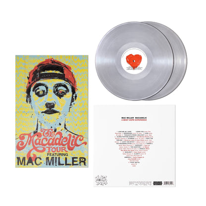 Mac Miller - Macadelic (Limited Edition, Embossed, Colored Vinyl, Silver, Poster) | Mint (M) Mint (M)-
