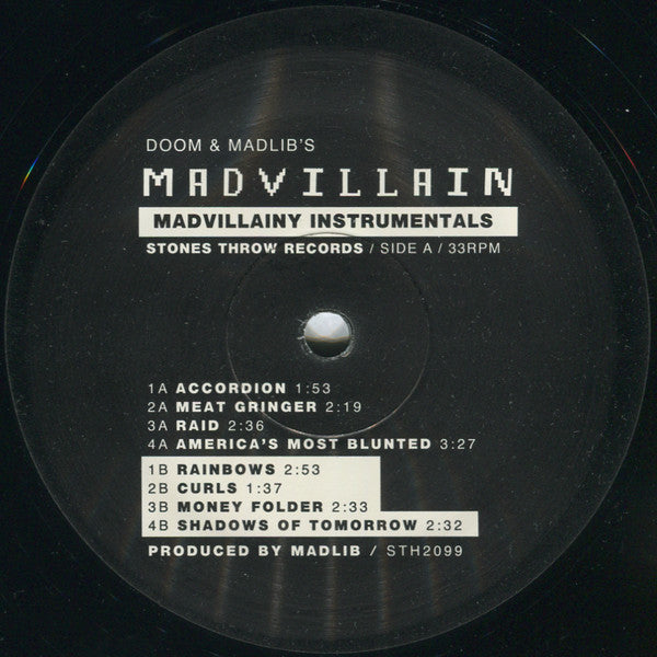 Madvillain (MF DOOM + Madlib) - Madvillainy Instrumentals | Mint (M) Mint (M)-
