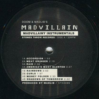 Madvillain (MF DOOM + Madlib) - Madvillainy Instrumentals | Mint (M) Mint (M)-