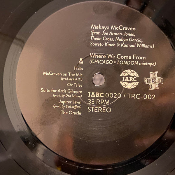 Makaya McCraven - Where We Come From (Chicago × London Mixtape) | Mint (M) Mint (M)-