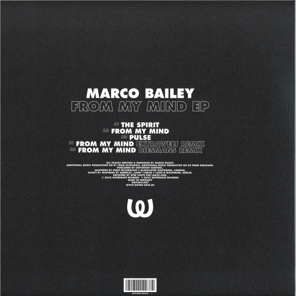 Marco Bailey - From My Mind EP | Mint (M) Mint (M)--