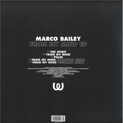 Marco Bailey - From My Mind EP | Mint (M) Mint (M)--