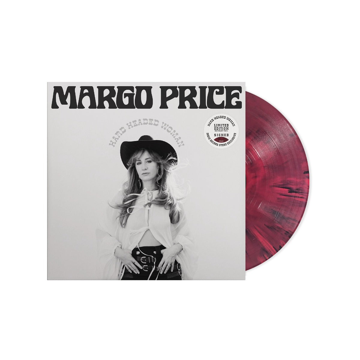 Margo Price - Hard Headed Woman (Indie Exclusive)(Red Velvet VINYL)(Signed Insert) | Mint (M) Mint (M)-