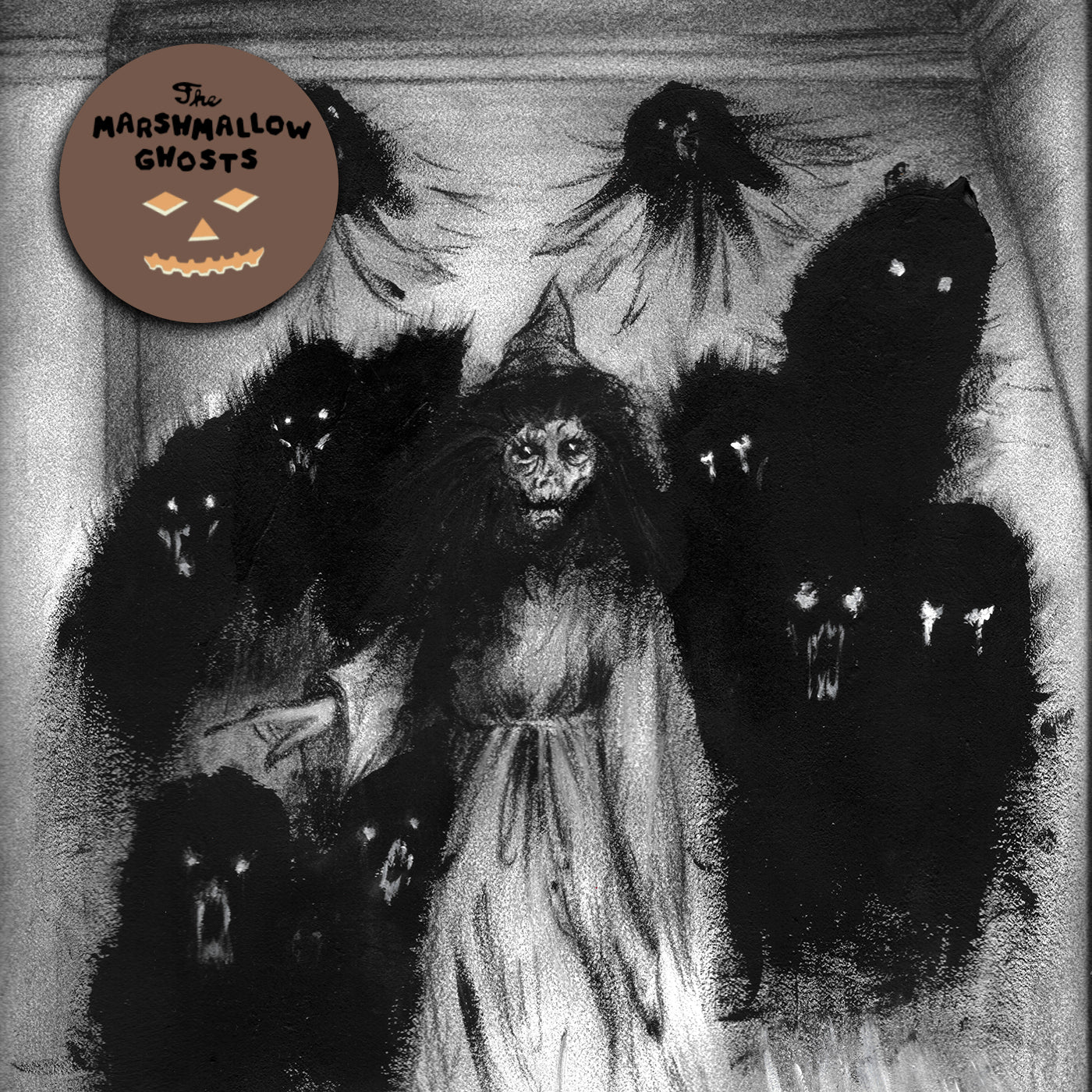 Marshmallow Ghosts - The Witch Hat House |-