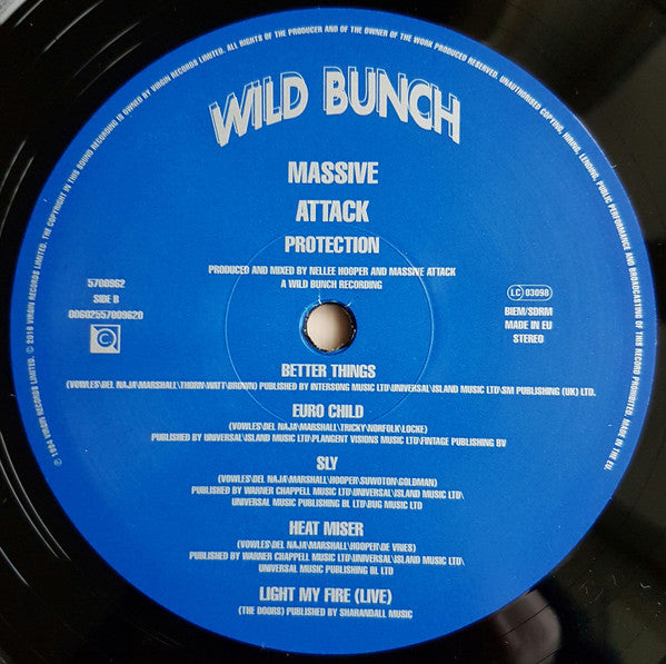 Massive Attack Protection Circa, Circa, Wild Bunch Records, Wild Bunch Records LP, Album, RE, 180 Mint (M) Mint (M)-