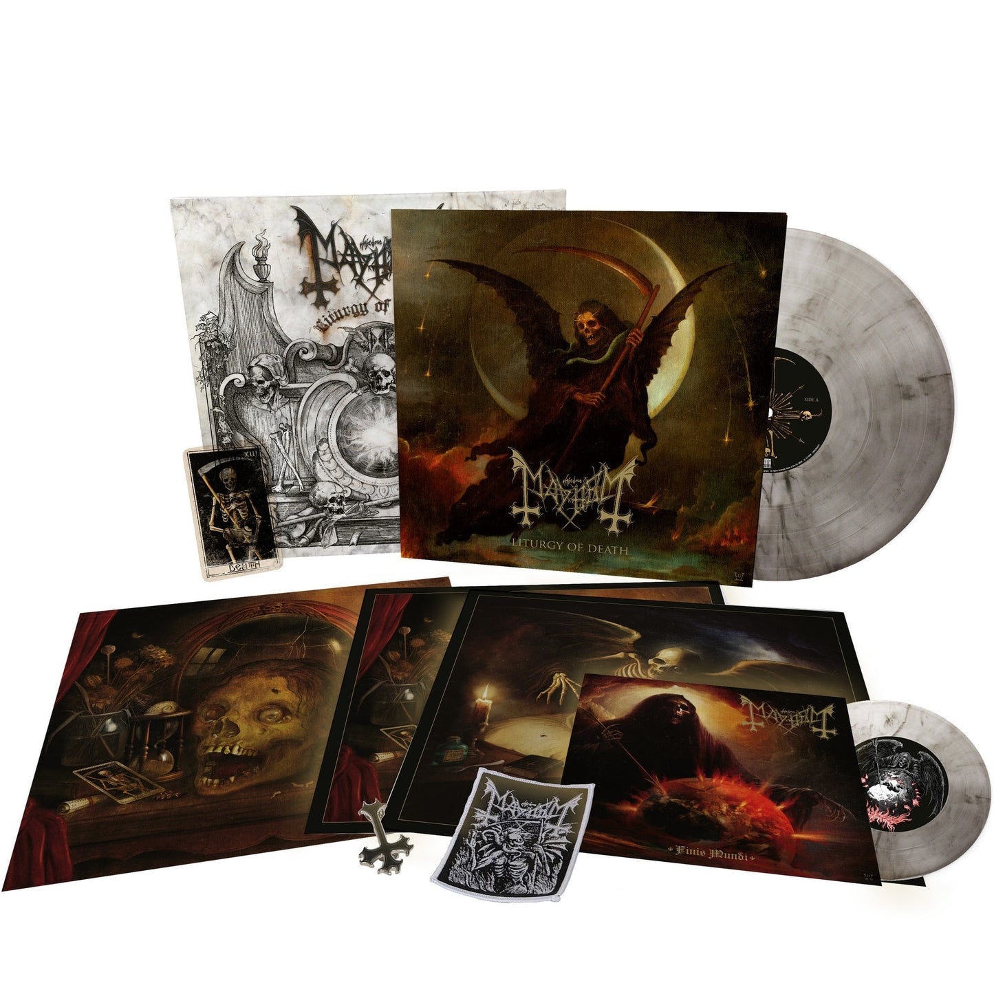 Mayhem - Liturgy Of Death (Limited Edition) [Clear/Black Marbled Vinyl & 7" Box Set] |-
