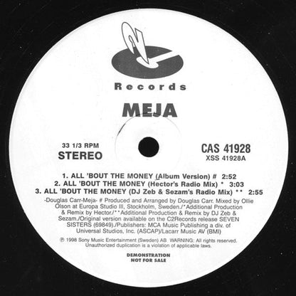 Meja - All 'Bout The Money | Very Good Plus (VG+) Generic-