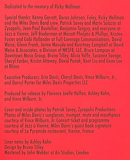 Miles Davis - Merci Miles! Live At Vienne | Mint (M) Mint (M)-