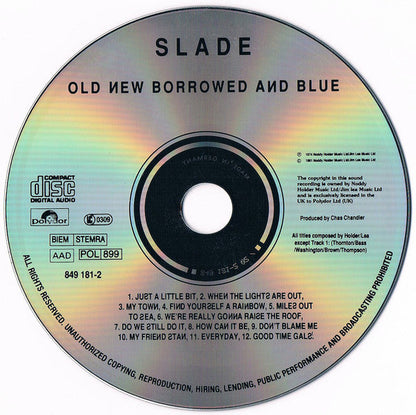 Slade - Old New Borrowed And Blue (IMPORT CD) | Near Mint (NM) Excellent (EX)-